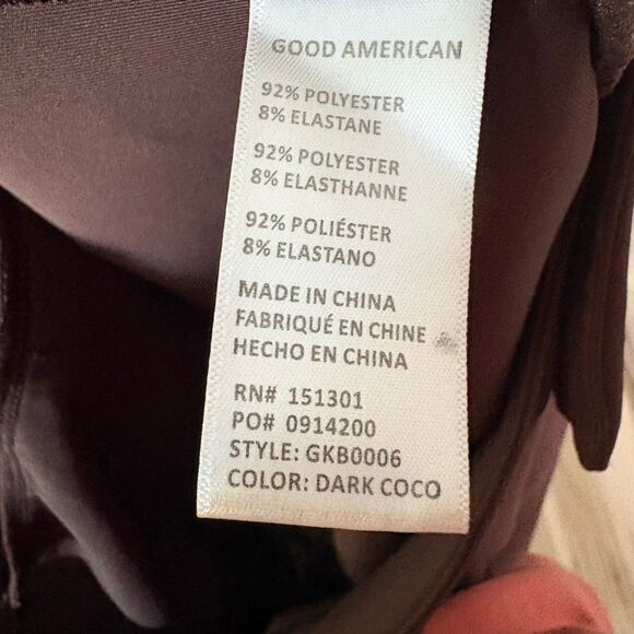 Good American Brown Double Breasted Scuba Suit Blazer and Slacks Size 3 (L) - Picture 14 of 14